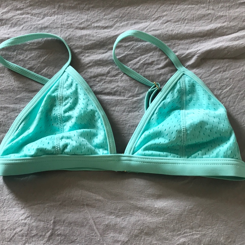 Teal bikini top